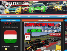 Tablet Screenshot of ligaf1pit-lane.com